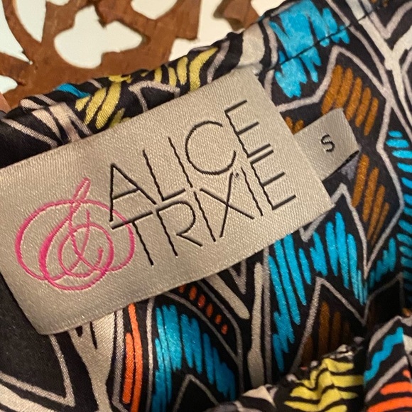 🚺 Alice & Trixie 100% silk one-shoulder ruffle top - Picture 3 of 5